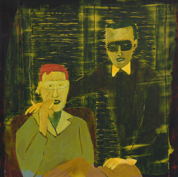 paul and benoit - paint on paper 35x35cm