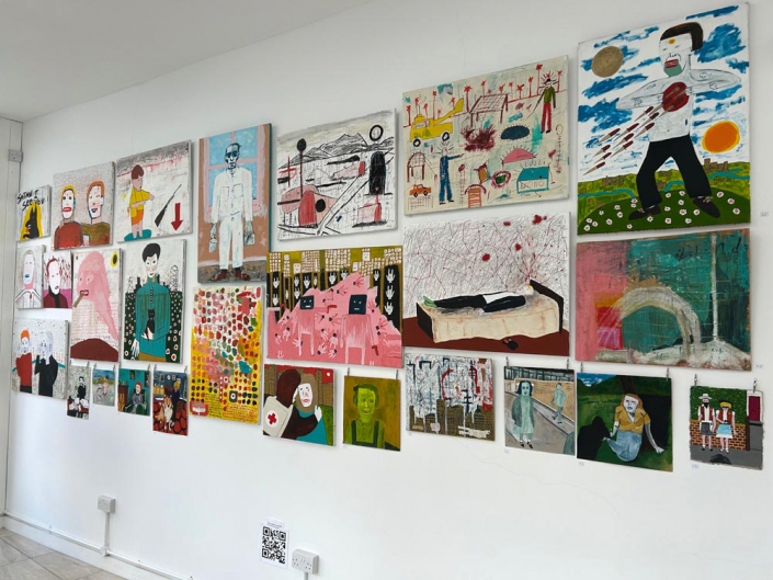 from painter to painter - an exhibition of work by phil thomas: friday 21 til saturday 29 march 2025 at london fashion warehouse 64/65a whitechapel high street, e1 7pl