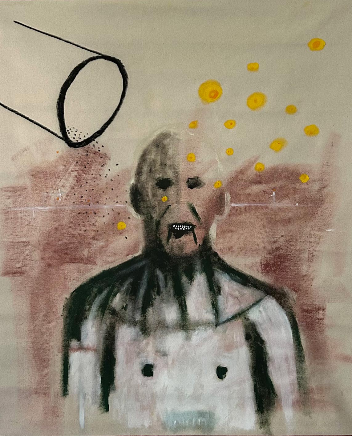 nothing happening - paint on canvas 104x86cm