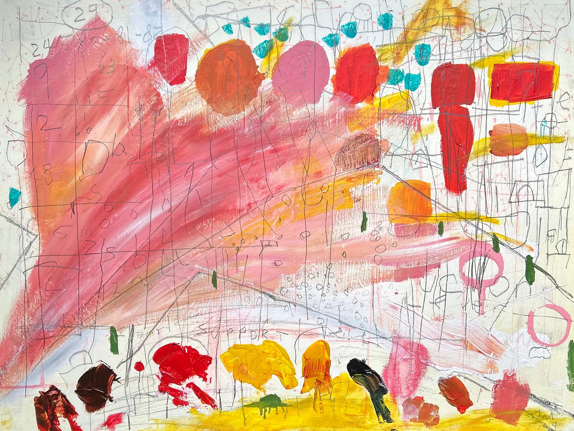 p23 - paint mixed media on canvas 60x80cm